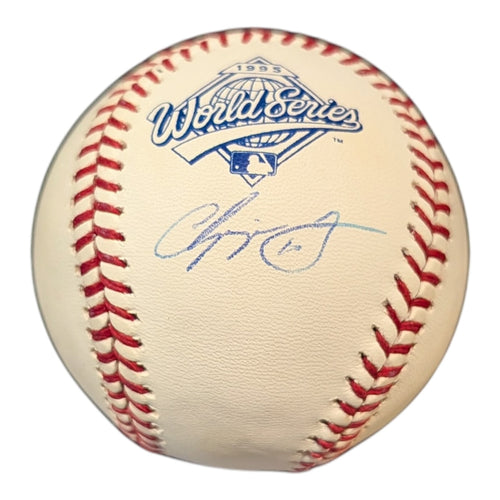 Chipper Jones Autographed Atlanta Braves (1995 World Series Logo) MLB Baseball - JSA