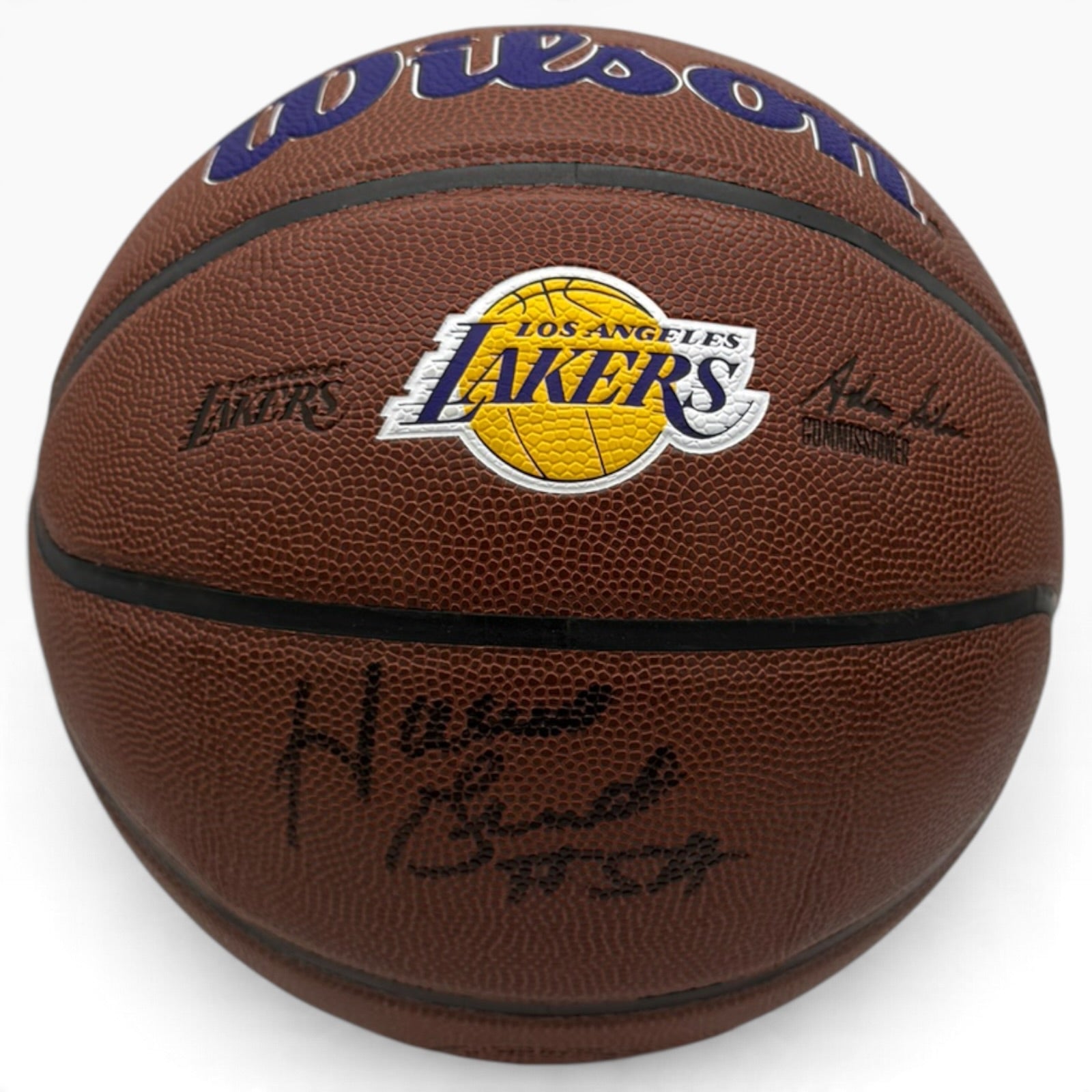 Horace Grant Autographed Los Angeles Lakers Logo Basketball - JSA