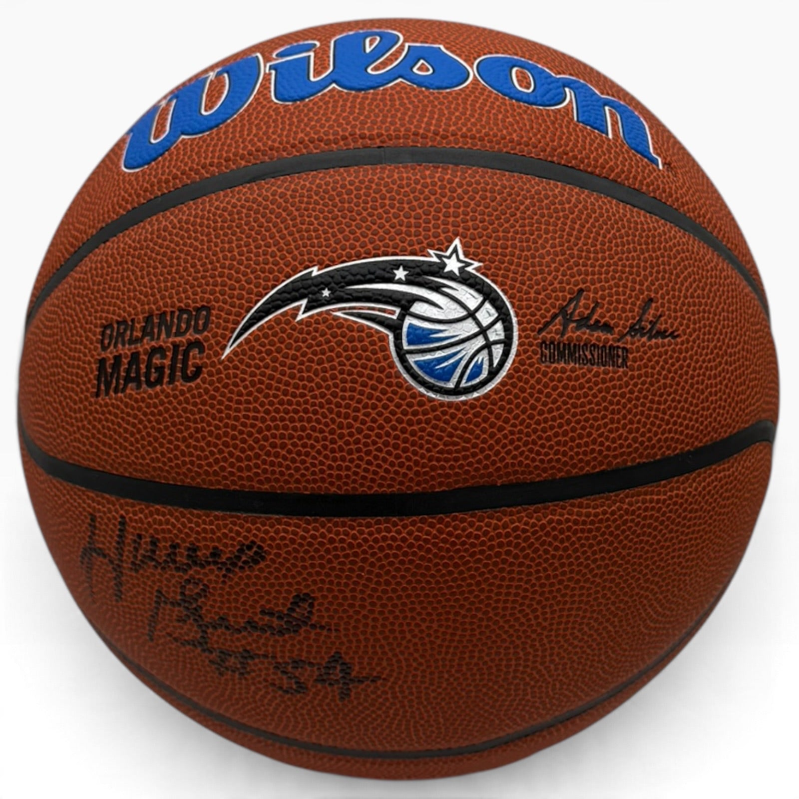 Horace Grant Autographed Orlando Magic Logo Basketball - JSA