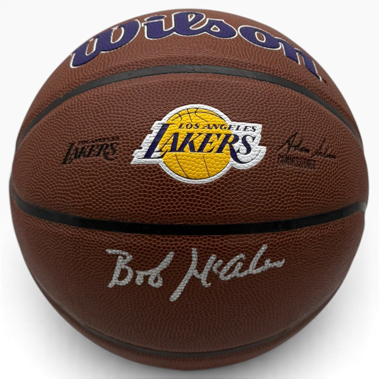 Bob McAdoo Autographed Los Angeles Lakers Logo Basketball - JSA
