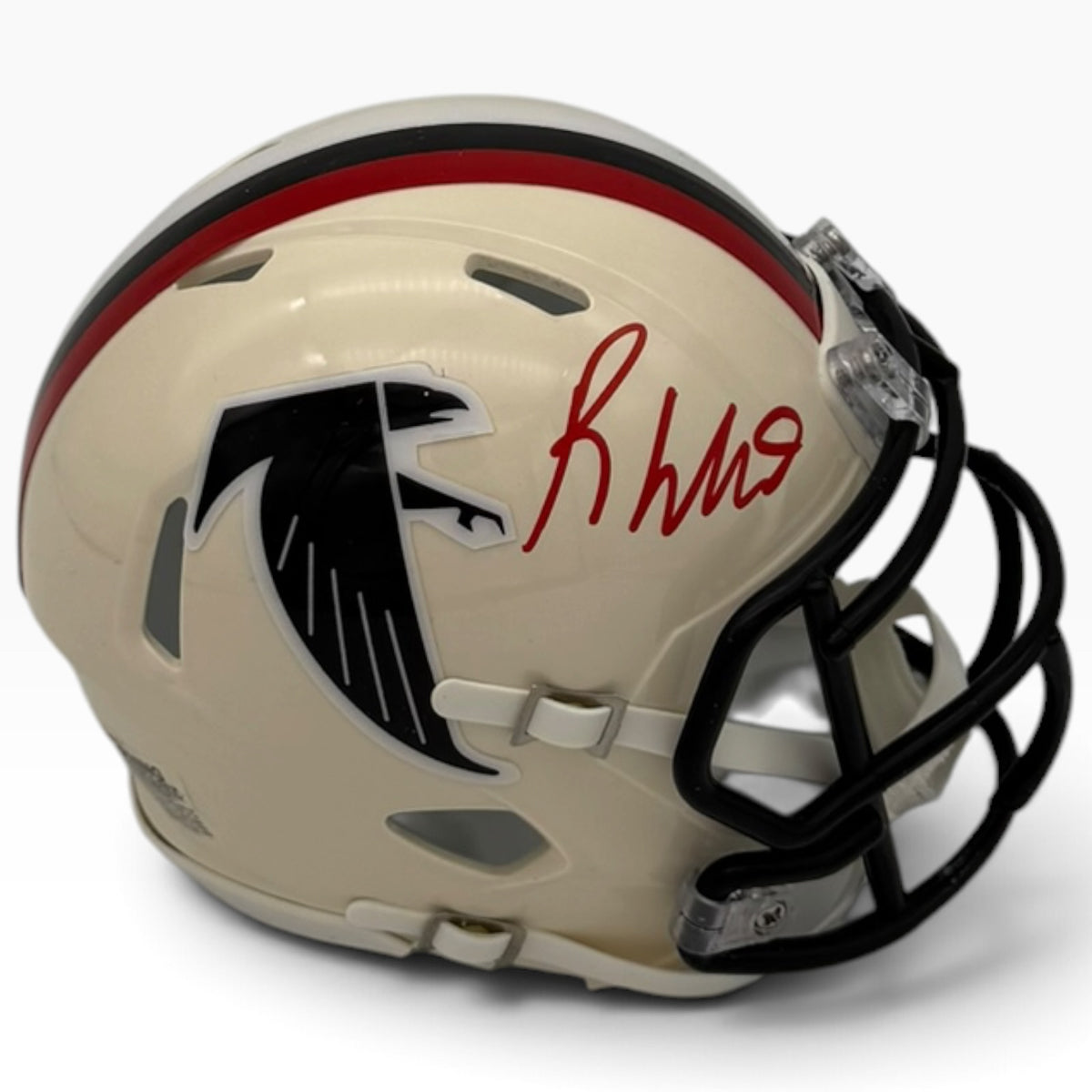 Roddy White Autographed Atlanta Falcons (Retro) Mini Helmet - JSA