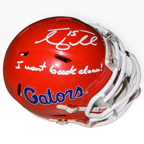 Tim Tebow Autographed Florida Gators (Tom Petty Tribute) Mini Helmet w/ I Won't Back Down - Tebow Holo