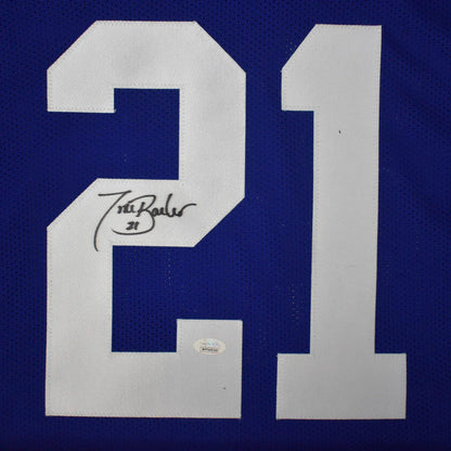 Tiki Barber Autographed New York Giants #21 Jersey JSA