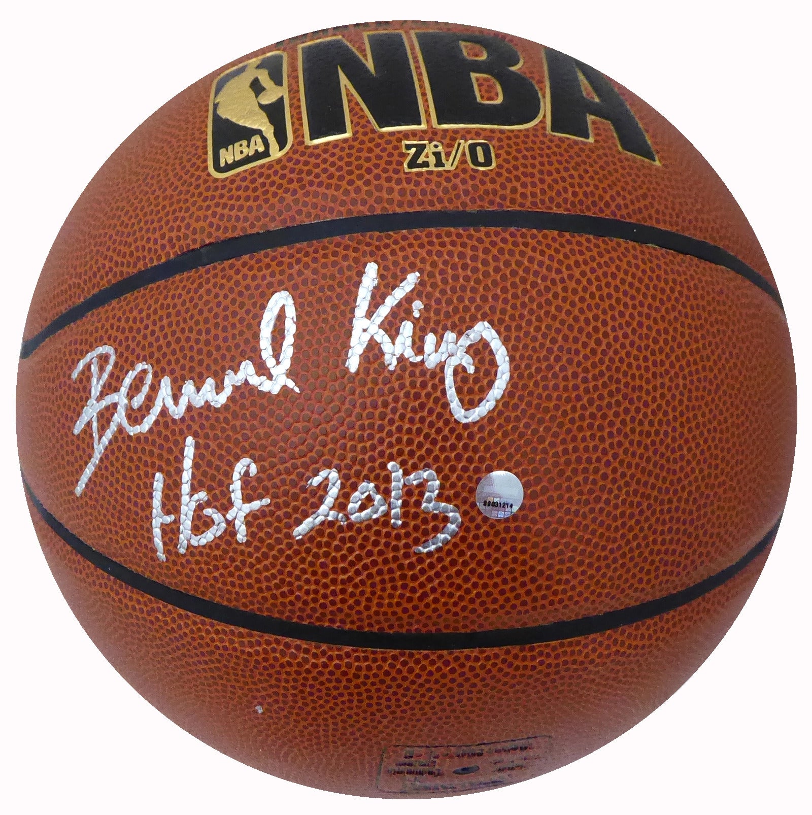 Bernard King Autographed NBA Basketball with HOF 2013