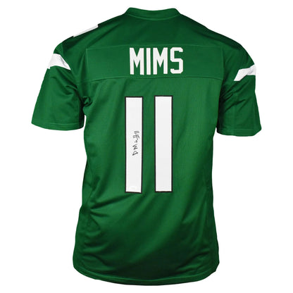 Denzel Mims Autographed New York Jets (Green #11) Jersey - JSA