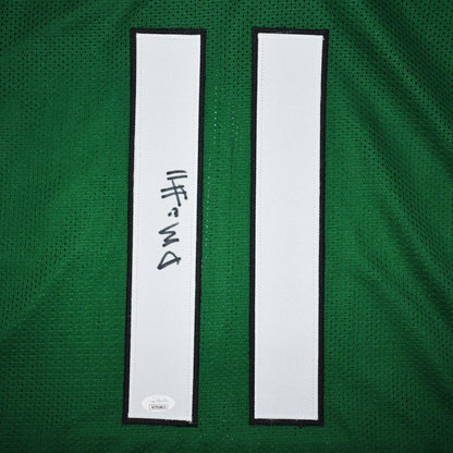 Denzel Mims Autographed New York Jets (Green #11) Jersey - JSA