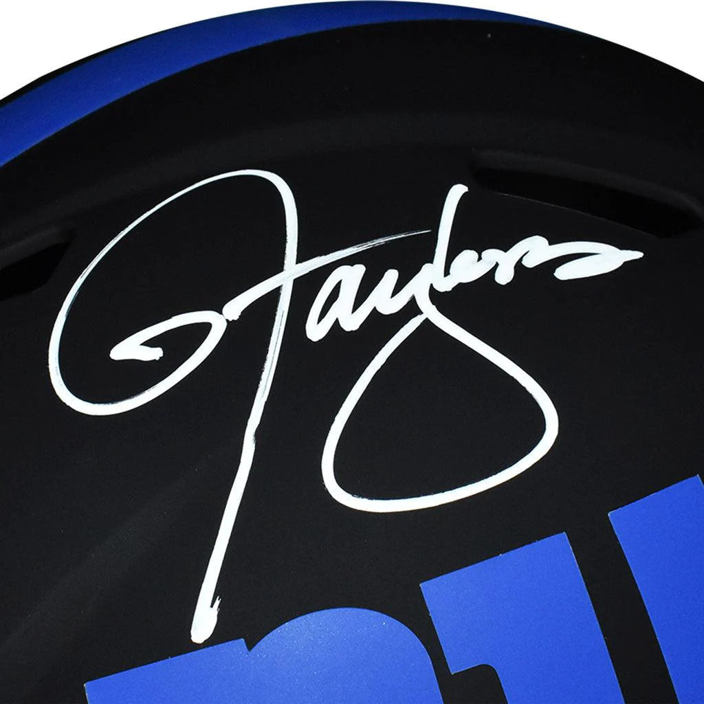 Lawrence Taylor Autographed New York Giants (ECLIPSE Alternate) Deluxe Full-Size Replica Helmet - JSA