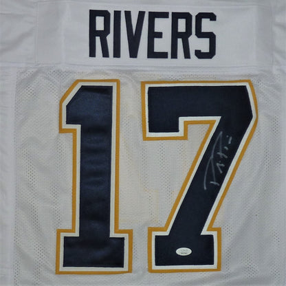 Philip Rivers Autographed San Diego (White #17) Jersey - JSA
