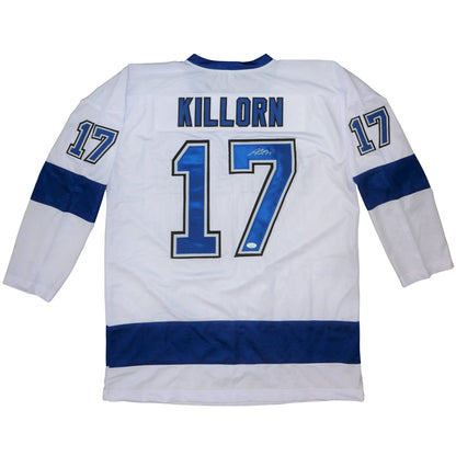 Alex Killorn Autographed Tampa Bay (White #17) Custom Hockey Jersey - JSA