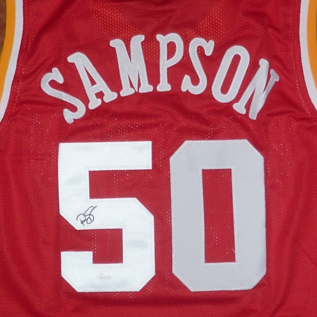 Ralph Sampson Autographed Houston (Red #50) Custom Jersey - JSA