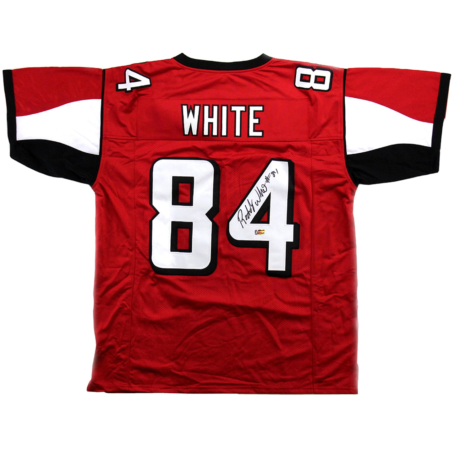 Roddy White Autographed Atlanta (Red #84) Custom Jersey - JSA