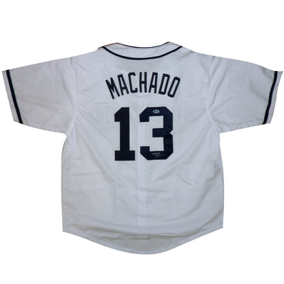 Manny Machado Autographed San Diego (White #13) Custom Jersey - PSADNA