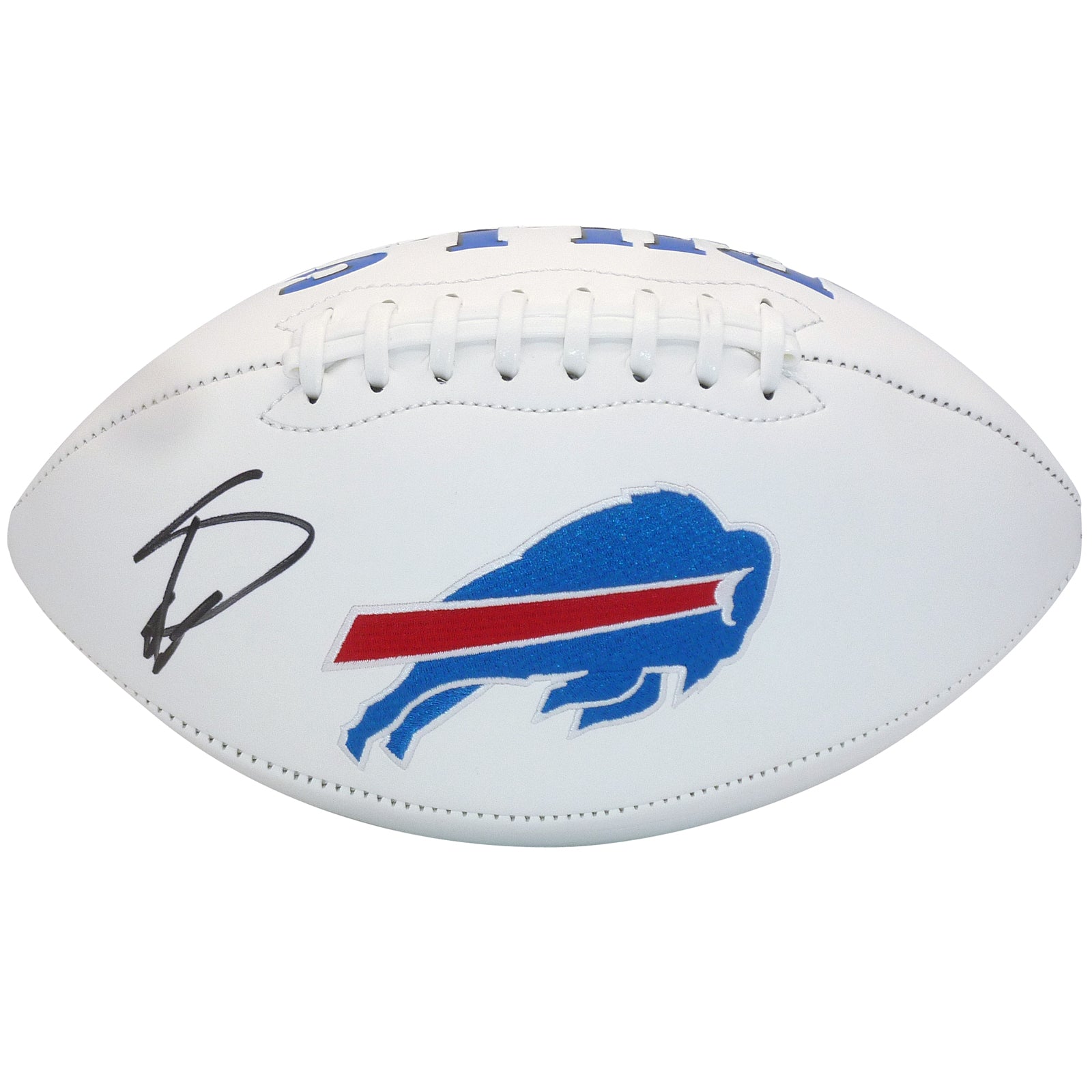 Stefon Diggs Autographed Buffalo Bills Logo Football - Beckett