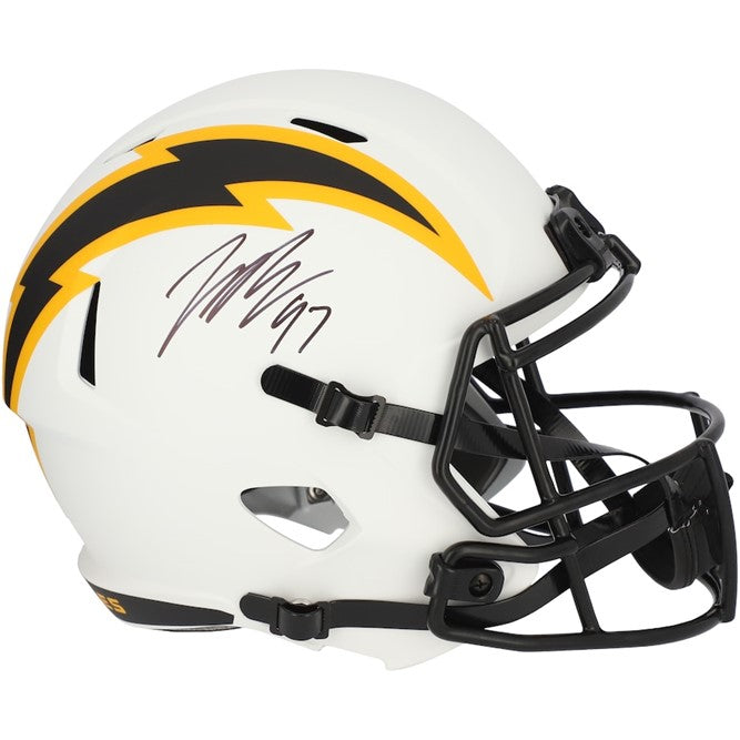 Joey Bosa Autographed Los Angeles Chargers (LUNAR) White Mini Helmet