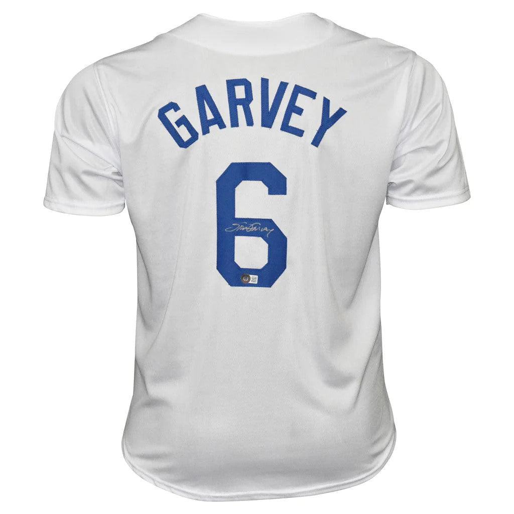 Steve Garvey Autographed Los Angeles (White #6) Jersey - Beckett