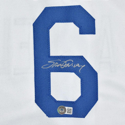 Steve Garvey Autographed Los Angeles (White #6) Jersey - Beckett
