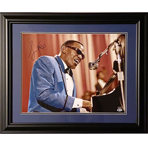 Jamie Foxx Autographed Ray Deluxe Framed 16x20 Photo