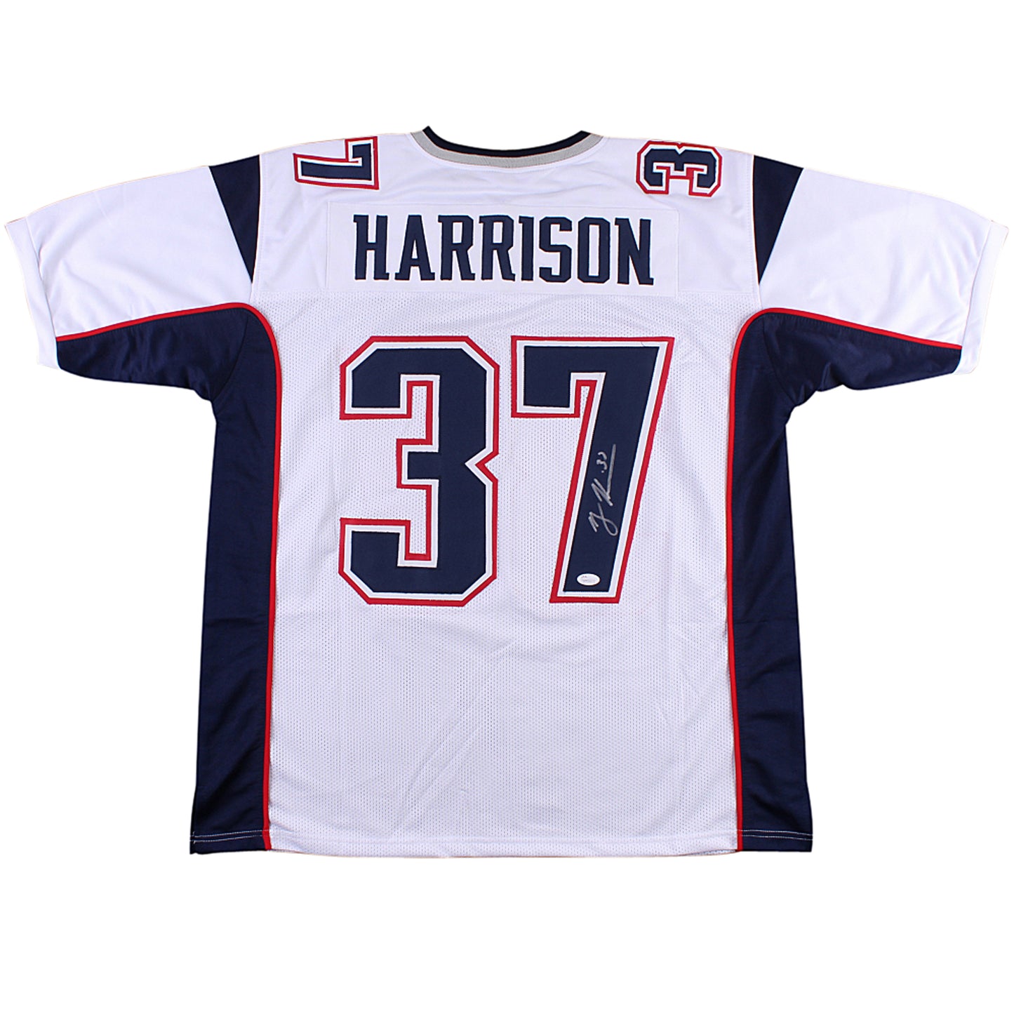 Rodney Harrison Autographed New England Patriots (White #37) Jersey