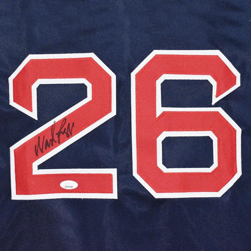 Wade Boggs Autographed Boston Red Sox (Blue #26) Jersey - JSA