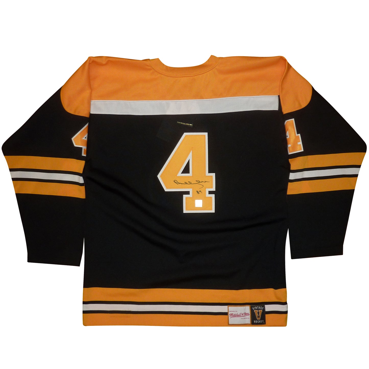 Bobby Orr Autographed Boston Bruins (Black #4) Authentic CCM Jersey