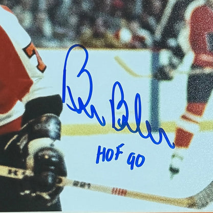 Bill Barber Autographed Philadelphia Flyers Deluxe Framed 8x10 Photo w/ "HOF 90"  JSA