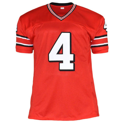 Champ Bailey Autographed Georgia (Red #4) Custom Jersey - JSA