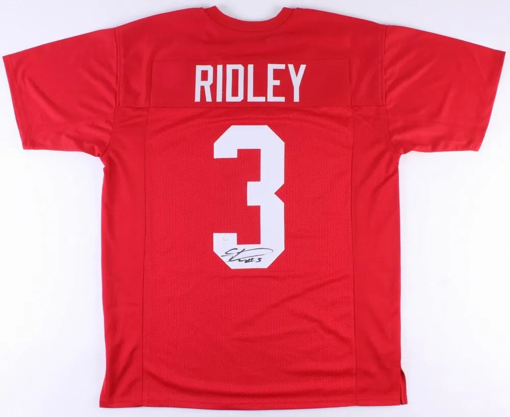 Calvin Ridley Autographed Alabama (Crimson #3) Jersey
