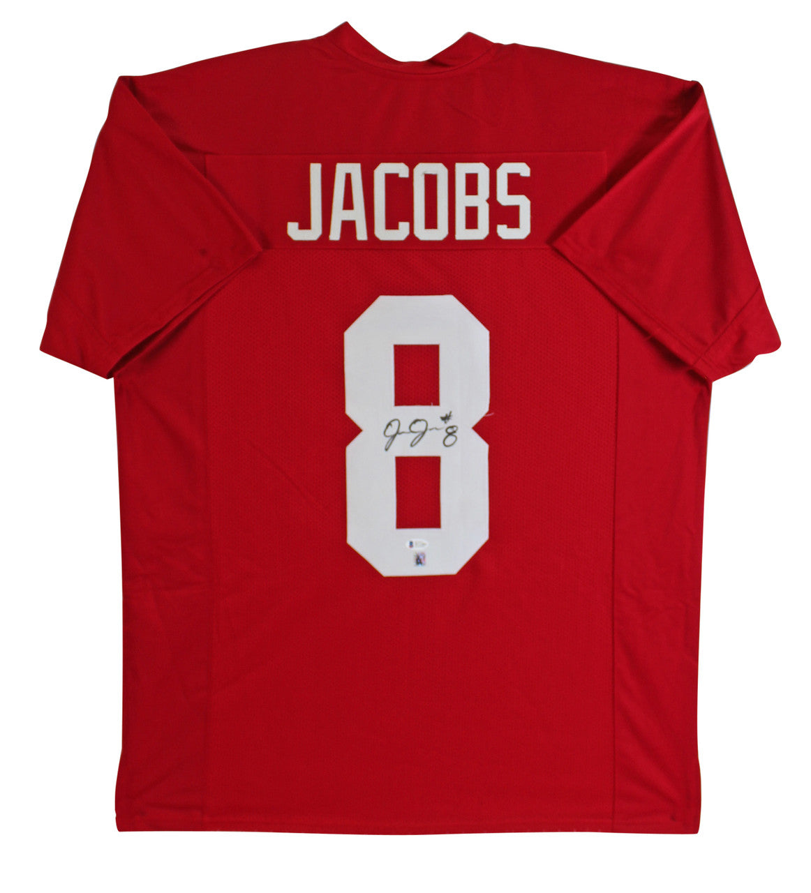 Josh Jacobs Autographed Alabama (Crimson #8) Custom Jersey - Jacobs Holo