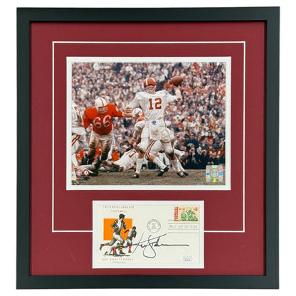 Ken Stabler Signed Alabama Crimson Tide "Signature Series" Frame - JSA