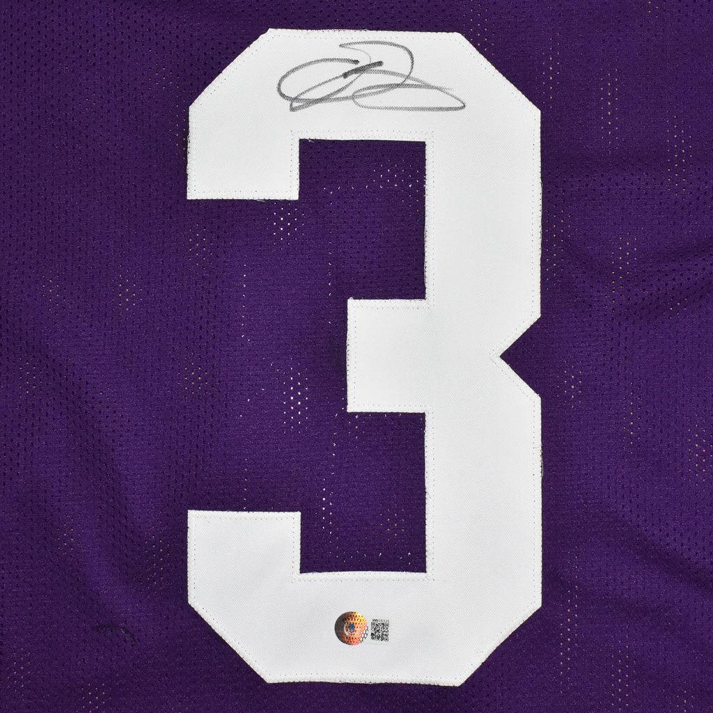ODELL BECKHAM JR. Signed LSU Tigers (Purple #3) Jersey