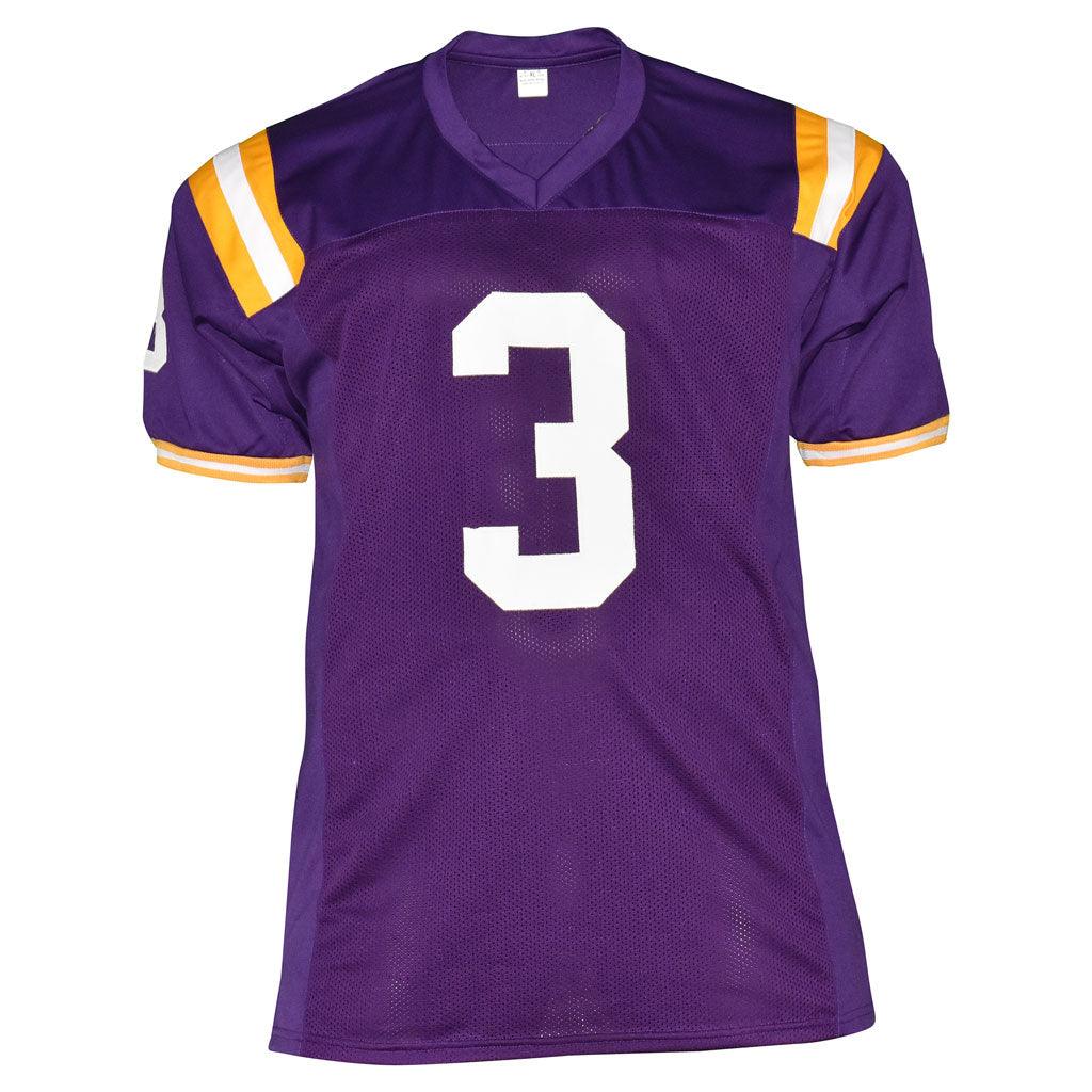 Odell Beckham Jr. Autographed LSU Louisiana State Tigers (Purple #3) Jersey