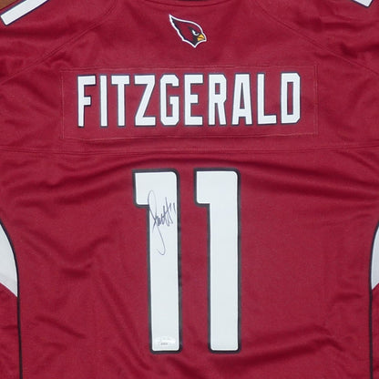 Larry Fitzgerald Autographed Arizona Cardinals (Red #11) Nike Jersey - JSA