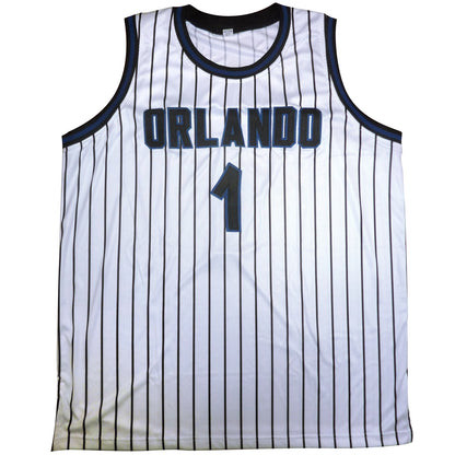 Anfernee "Penny" Hardaway Autographed Orlando Magic (White Pinstripe #1) Custom Basketball Jersey - Beckett