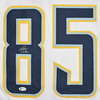 Antonio Gates Autographed San Diego (White #85) Custom Jersey JSA