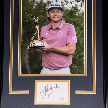 Cameron Smith Autographed TPC Trophy "Signature Series" Frame
