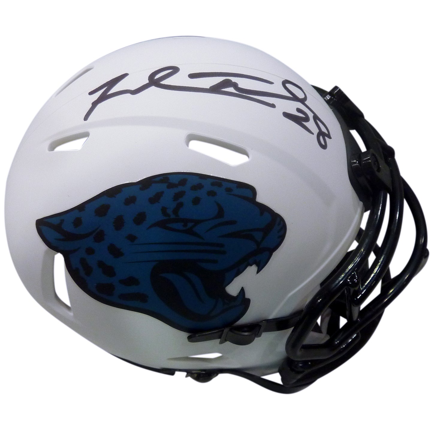 Fred Taylor Autographed Jacksonville Jaguars (LUNAR Alternate) Mini Helmet