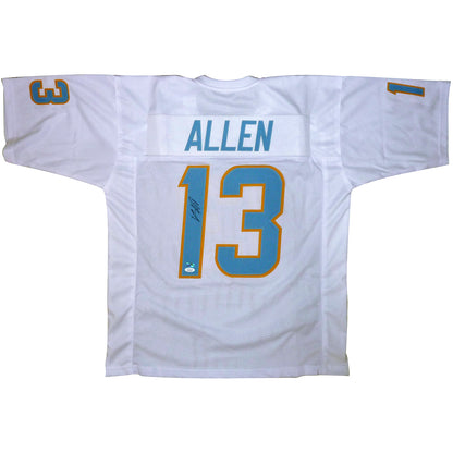 Keenan Allen Autographed Los Angeles Chargers (White #13) Custom Jersey - Beckett