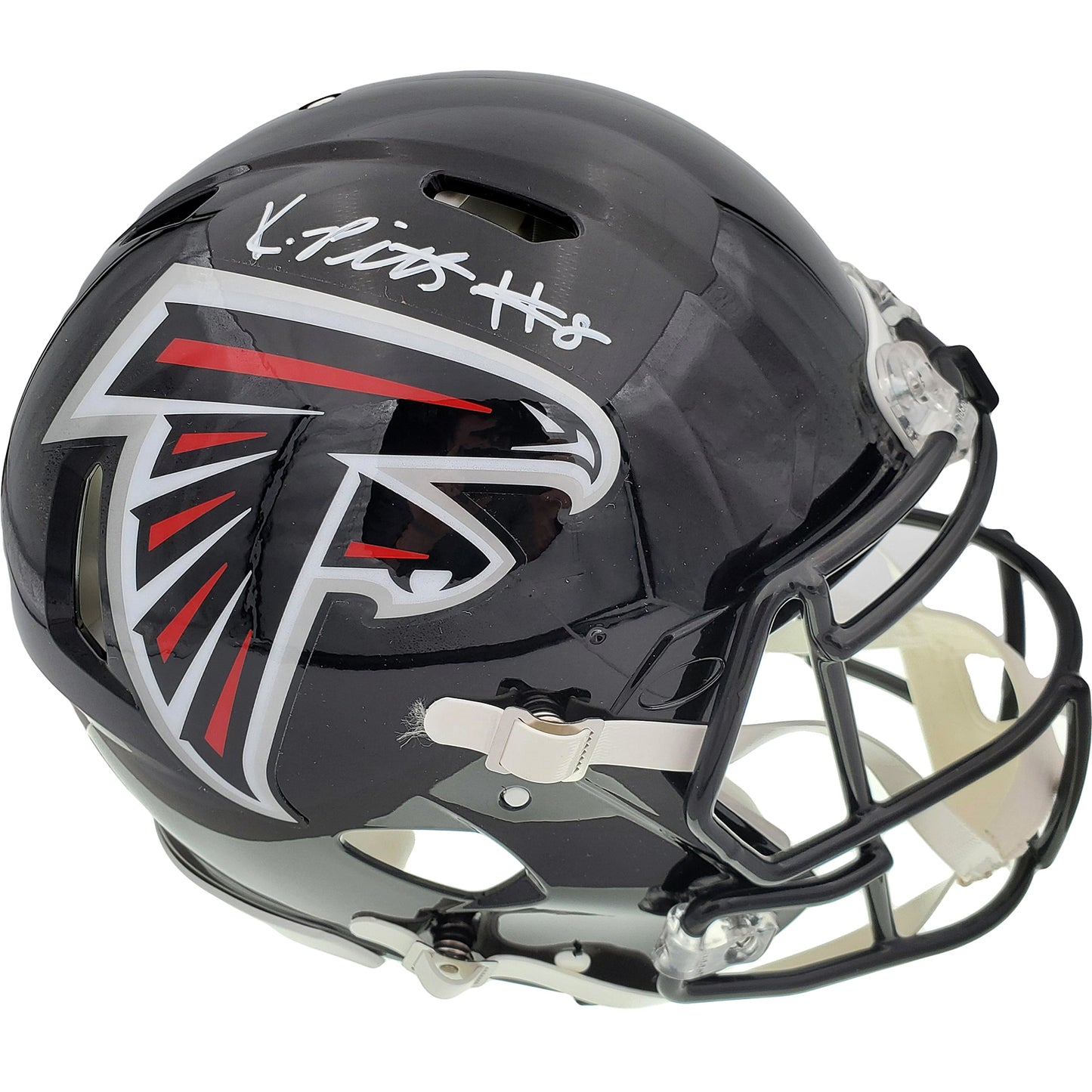 Kyle Pitts Autographed Atlanta Falcons (Speed) Deluxe Full-Size Replica Helmet - JSA