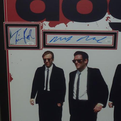 Reservoir Dogs Full-Size Movie Poster Deluxe Framed with 4 Cast Autographs JSA