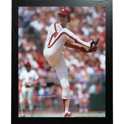 Steve Carlton Autographed Philadelphia Phillies Framed 16x20 Photo