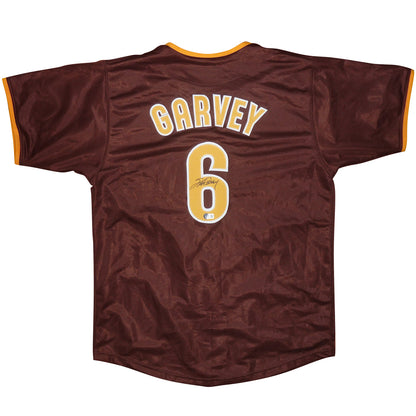Steve Garvey Autographed San Diego (Brown #6) Custom Baseball Jersey - JSA