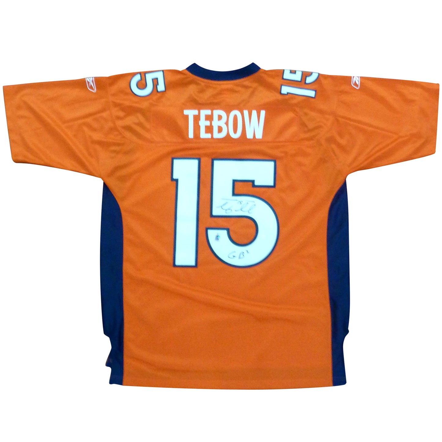 Tim Tebow Autographed Denver Broncos (Orange #15) Custom Jersey Tebow Holo