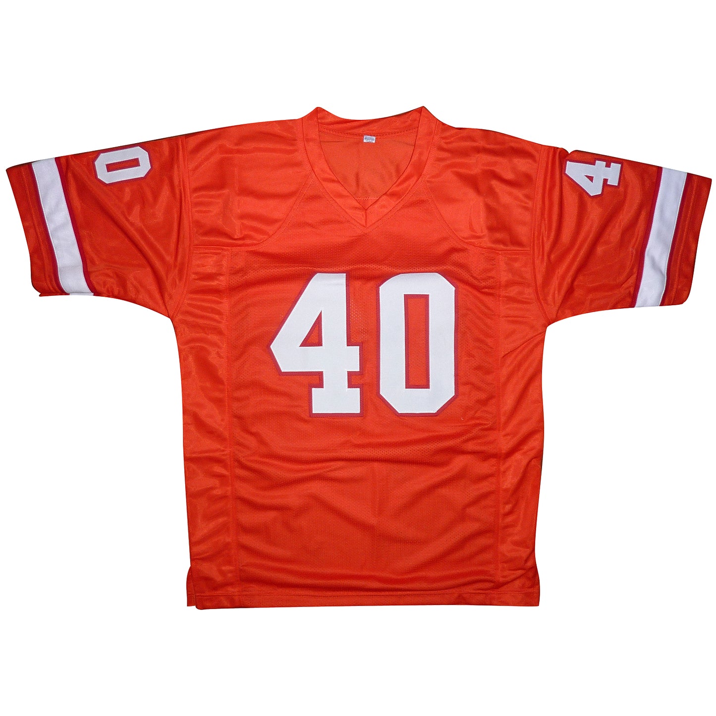 Mike Alstott Autographed Tampa Bay (Throwback Creamsicle #40) Custom Jersey w/ "A-Train" - Beckett