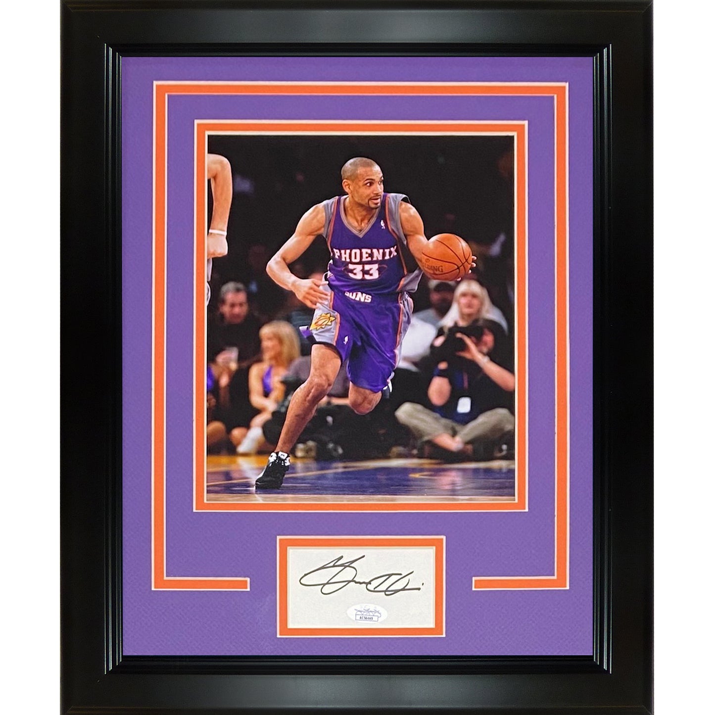 Grant Hill Autographed Phoenix Suns Signature Series Frame JSA
