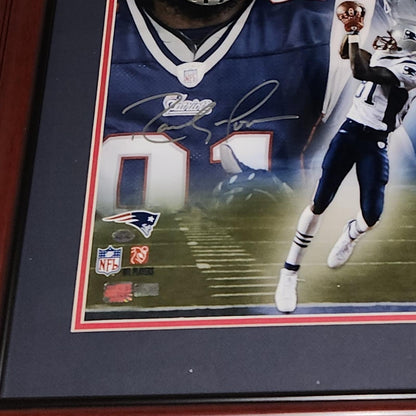 Randy Moss Autographed New England Patriots Deluxe Framed 16x20 Photo
