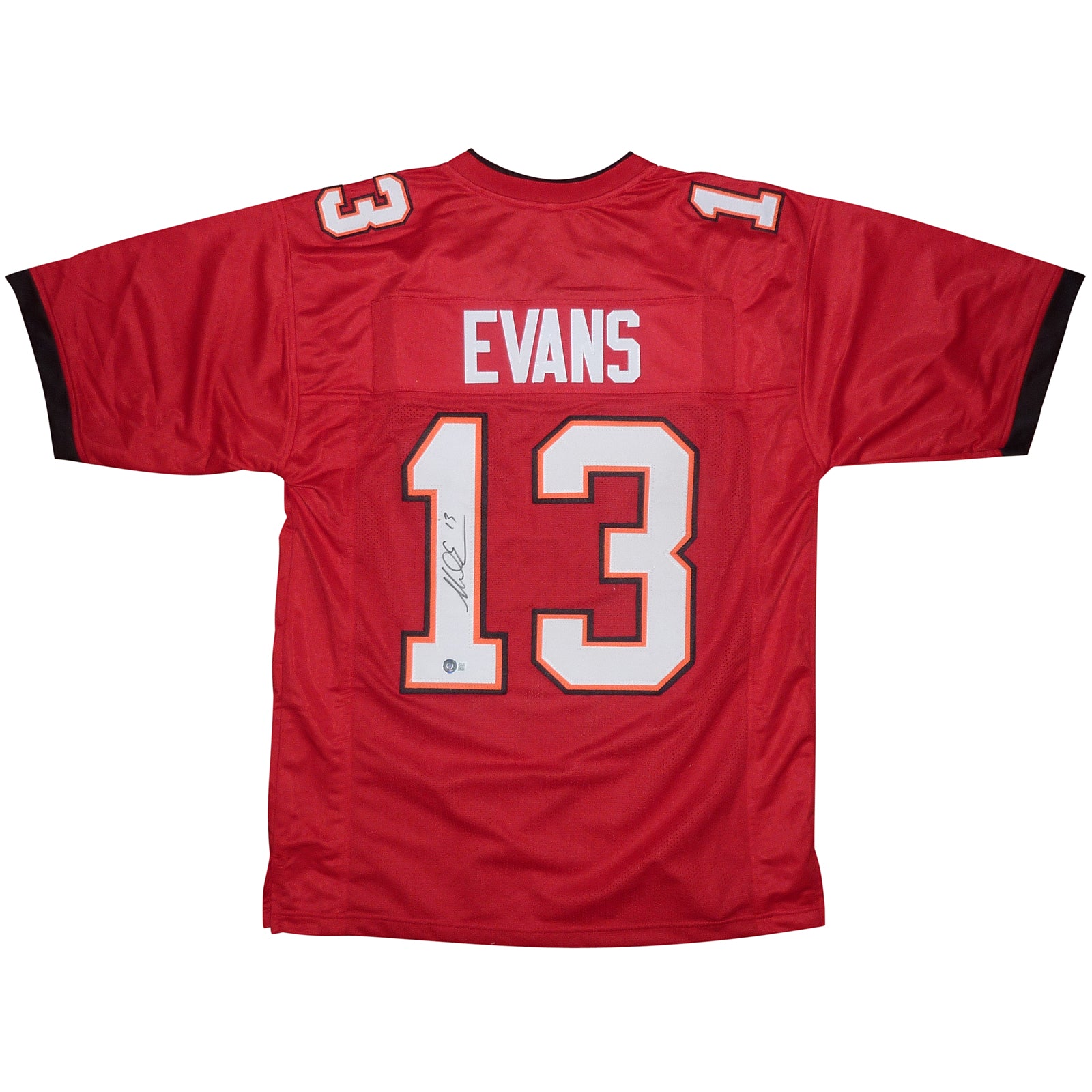 Mike Evans Autographed Tampa Bay (Red #13) Custom Jersey - Beckett