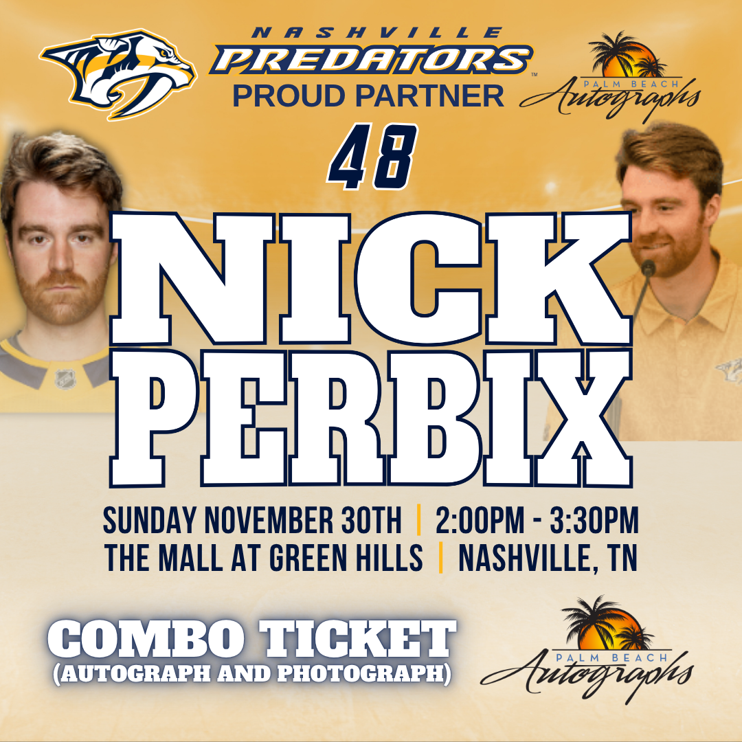 NICK PERBIX AUTOGRAPH EVENT - Nashville (The Mall at Green Hills) In-Store Public Signing - November 30th, 2025