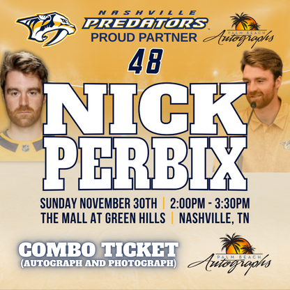 NICK PERBIX AUTOGRAPH EVENT - Nashville (The Mall at Green Hills) In-Store Public Signing - November 30th, 2025