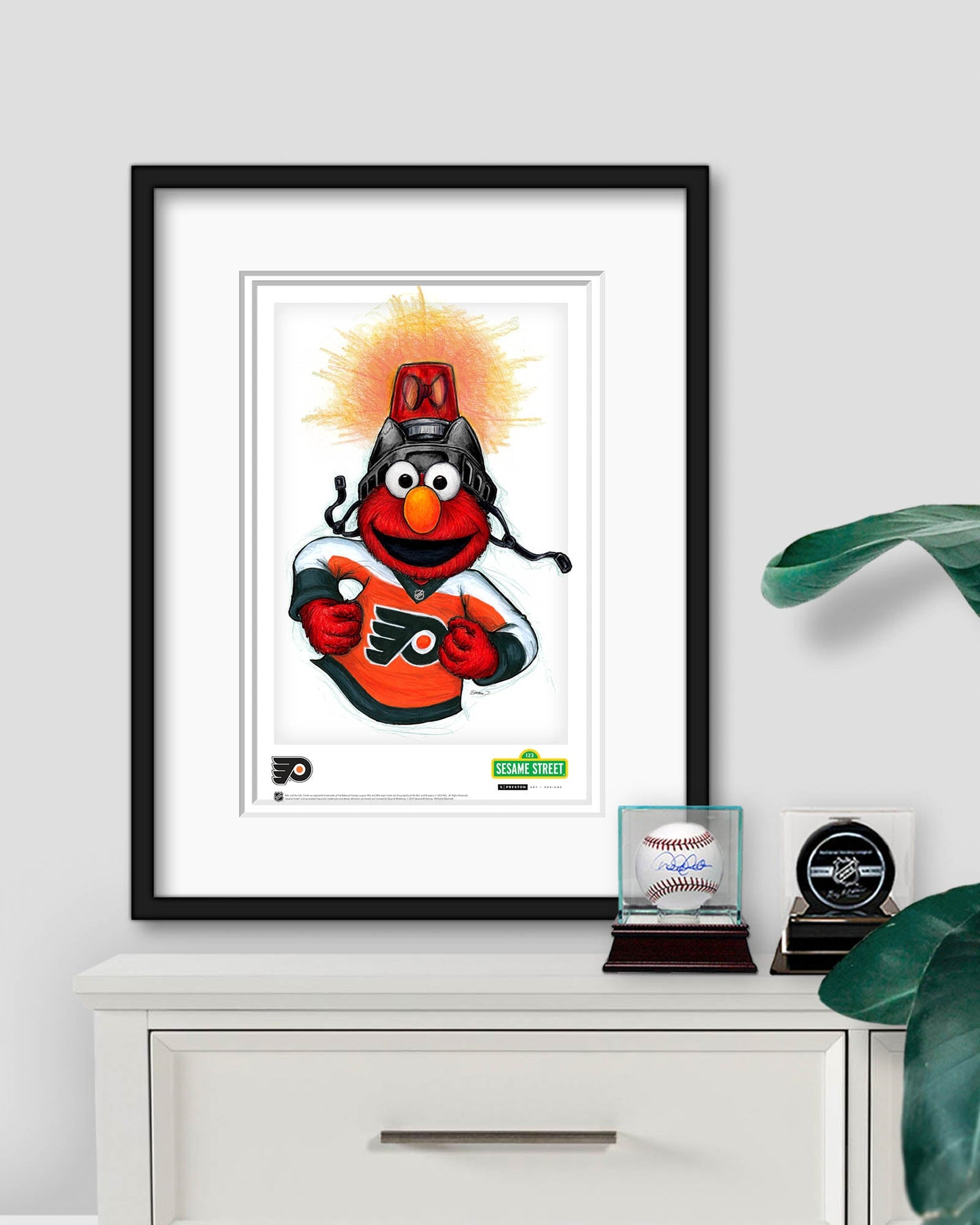Elmo Loves Goals! x NHL Flyers Limited Edition Art Print