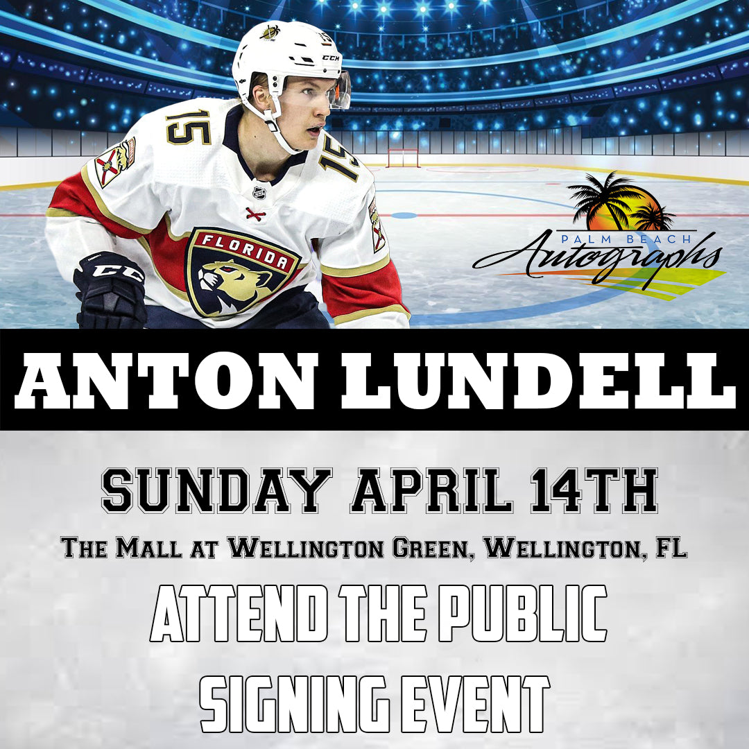 Anton Lundell AUTOGRAPH - Wellington In-Store Public Signing - April 14th, 2024 - YOU MUST SELECT AN OPTION OR YOUR ORDER WILL BE CANCELLED